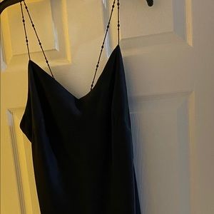 Anne Klein black silk dress